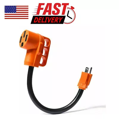 New 15 Amp Male To 50 Amp Female With Handle Dogbone RV/Electrical Adapter USA • $13.99