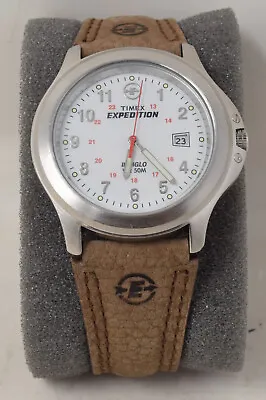 Timex Expedition Metal Field 20MM CR2016 Leather Strap Mens Watch • $50