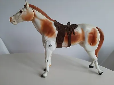 Vintage 1973 MARX The Lone Ranger Tonto's SCOUT HORSE  With Saddle  • £34.95