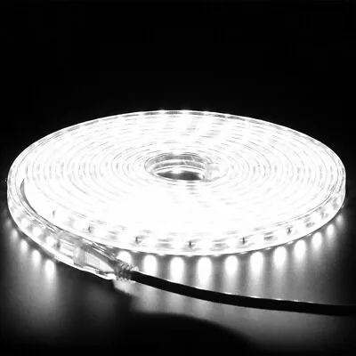 110V 5050 LED Strip Light Flexible Tape Lighting Rope Home Outdoor With US Plug • $9.49