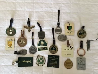 Golf Bag Tag Lot Of 15+ Classics: Pine Valley Pebble Beach Old Course Bandon • $100