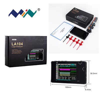 Miniware LA104 Test Logic Analyzer 2.8  LED 4 Channels 100Mhz Sample 10ns CE • £109.99