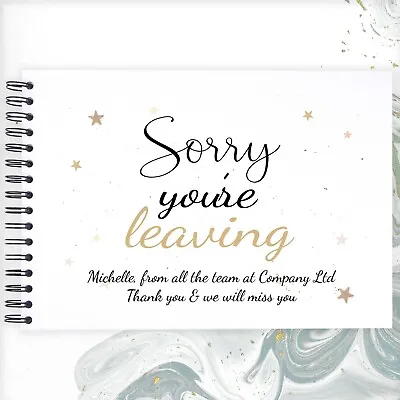 Personalised Sorry You're Leaving A3/A4/A5 Scrapbook Photo Album Book Memory • £8.99