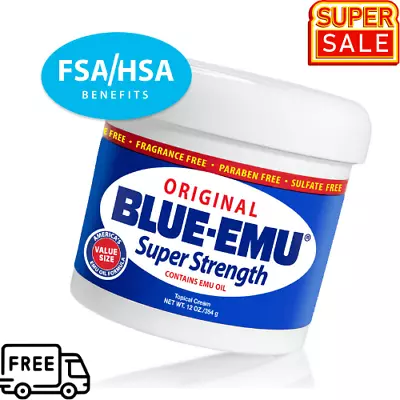$28.48 • Buy 12 Oz Value Size Blue-Emu Original Joint And Muscle Cream, OTC Soothes