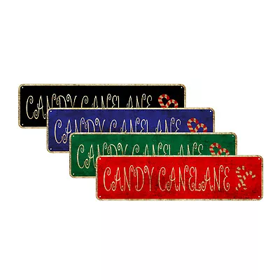 Candy Cane Lane Street Sign Cafes Bars Christmas Gift Retro Vintage Décor Sign • $9.99