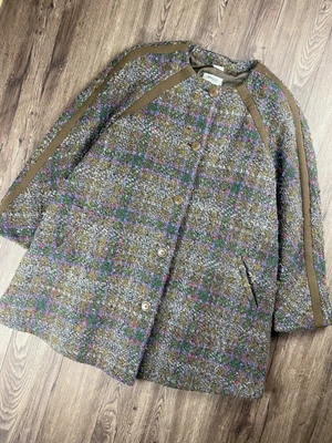 $145 • Buy Missoni Donna Women's Brown Oversized Wool Coat Size XL-2XL