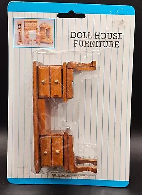 Vintage Wooden Dollhouse Furniture Desk NIP • $9.99