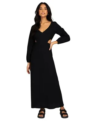 $20 • Buy Rusty 'Freesia' Reversible Maxi Dress - Black - 8
