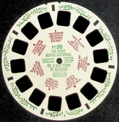 The Night Before Christmas 3D View-Master Single Reel FT-30 Kodachrome 1952 Rare • $79.99