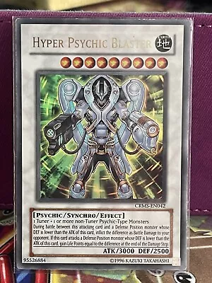 Yugioh Hyper Psychic Blaster CRMS-EN042 Ultra Rare 1st Edition NM/LP • £3.50