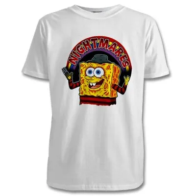 SpongeBob Freddy Krueger Parody  T Shirts - Size S M L XL 2XL - Multi Colour • £19.99