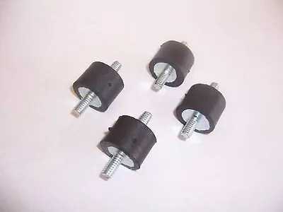 4 Rubber Vibration Isolator Mounts 1/4-20 (1  X 3/4 )  MADE IN THE USA! • $5.50