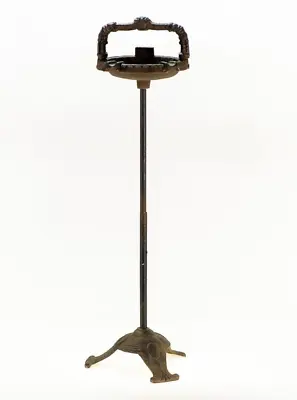 Vintage Style Cast Iron Floor Smoking Stand Art Decor Ashtray Cigar Cigarette • $88.97