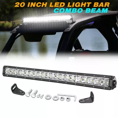 For Polaris RZR XP Roof 22  Slim LED Light Bar Reverse Driving Lamp ATV UTV 20in • $52.99