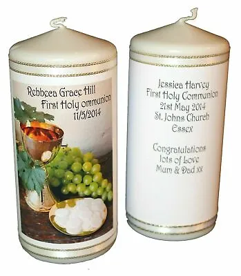 1st Holy Communion Candle Personalised Gift  Remembrance Keepsake  • £17.99