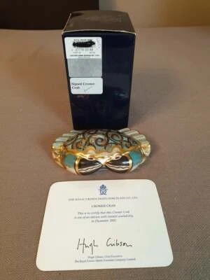£90 • Buy Royal Crown Derby Paperweight GOLD STOPPER 'Signed Cromer Crab'
