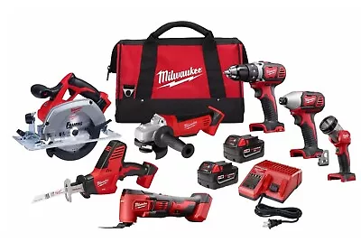 Milwaukee M18 18V 7-Tool Cordless Combo Kit (2695-27S) • $249.99