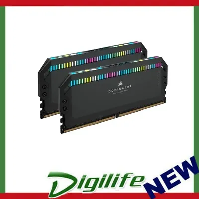 Corsair Dominator Platinum RGB 64GB (2x32GB) DDR5 UDIMM 6600Mhz C32 1.1V Black D • $548