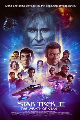 SDCC 2022 Star Trek II 2 The Wrath Of Khan Rich Davies Poster Print 24x36 Mondo • $85