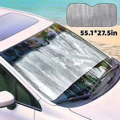 Foldable Car Windshield Front Window Sun Shade Cover Visor UV Block Protector • $9.99