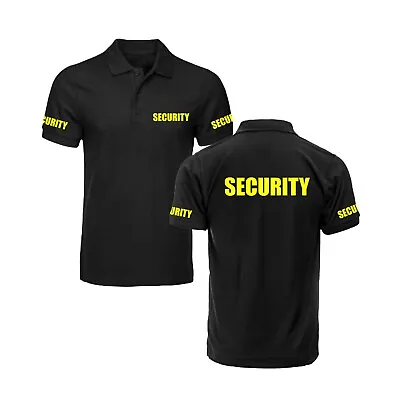 Security Classic Polo Shirt Doorman Bouncer Uniform Workwear Bodyguard Polo • £13.99