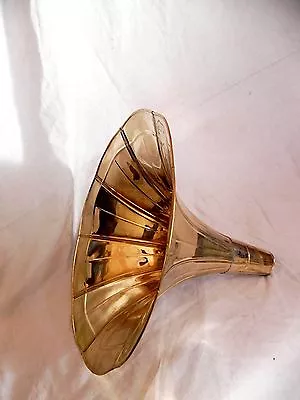 Gramophone Phonograph Plain Brass Horn Loudspeaker • $112