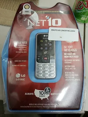 BRAND NEW LG 100C NET10 Pre-Paid Cell Phone Nationwide Service Talk Text Web 411 • $28