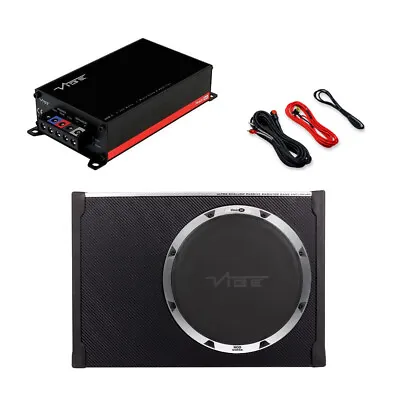 £249.95 • Buy Vibe 12  Ultra Shallow Bass Enclosure Package Deal 900W Subwoofer & Amplifier Bn