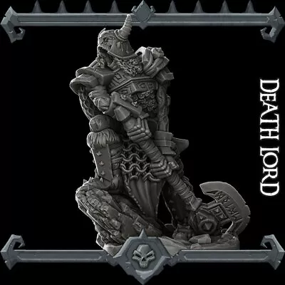 Undead Skeleton Knight Viking Resin Miniature 28mm 32mm Dungeon Dragons D&D RPG • $11.99