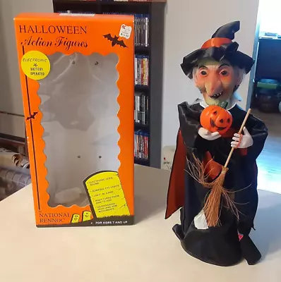 Vintage National Rennoc Witch Halloween Action Figure Motionette 17  SOLD AS IS • $13.99