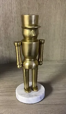 Target Threshold Small Gold Marble Nutcracker Figural Object Christmas Decor • $24.99