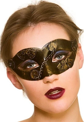£1.99 • Buy Steam Punk Eyemask Fancy Dress Mask Victorian Historical Adults Halloween Gold
