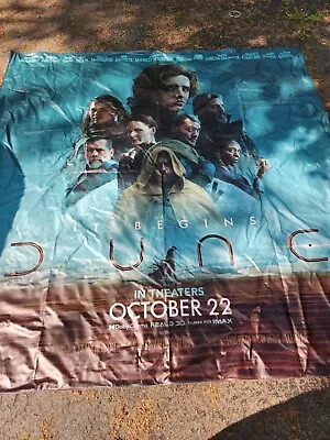 DUNE 2021 Original 8X8' US Movie Theater Cloth Vinyl Banner Mint Rare • $149.99