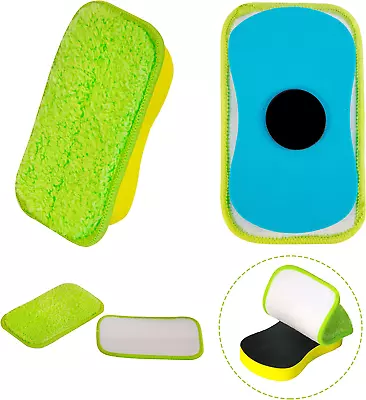 2 Pack Chalkboard Eraser - Washable Reusable Microfiber Eraser Cleaning Chalk/Ma • $10.68