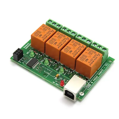 USB Four(4) Relay Card For Home Automation Software • $31.98