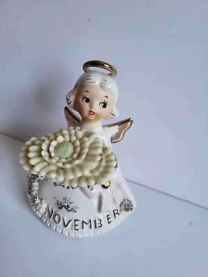 Lefton November Angel Ornament Figure Figurine Vintage  • $5.53