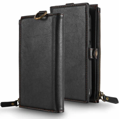$48.99 • Buy Multi-function 2 In 1 Detachable Leather Case Wallet Stap Cover IPhone 7 8 Plus