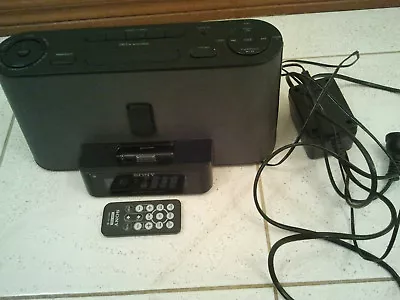 $109 • Buy SONY Dream Machine Speaker Dock/ Clock Radio For IPod  & Iphone 