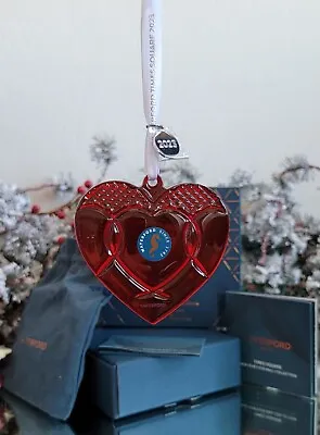 $89.95 • Buy 2022/2023 *nib* Waterford Times Square Ruby Heart Gift Of Love Ornament New Year