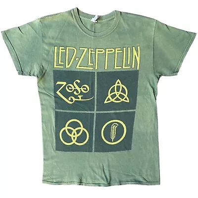 Led Zeppelin Rock Band Green Tshirt • $25