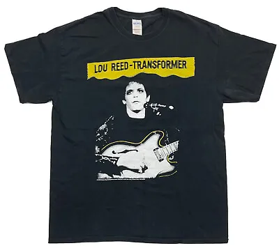 Vintage Lou Reed Transformers 70s Y2K T Shirt Tour Band Punk Rock Music Sz L • $150