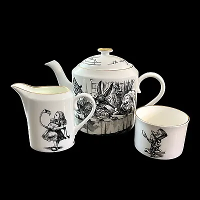 Rory Dobner Alice In Wonderland Teapot Creamer Sugar Bowl SOLD SEPARATELY • $60
