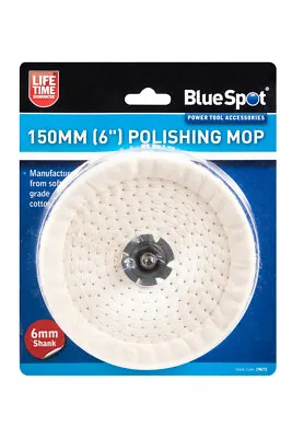 £8.99 • Buy Bluespot 150mm Buffing Polishing Cloth Cotton Mop Wheel Pad For Power Drill