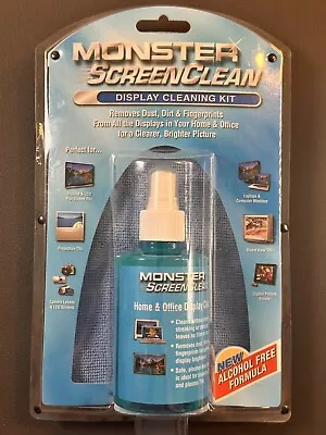 Monster ScreenClean Screen Clean Display Cleaning Kit TV Lens New Factory Sealed • $24.99