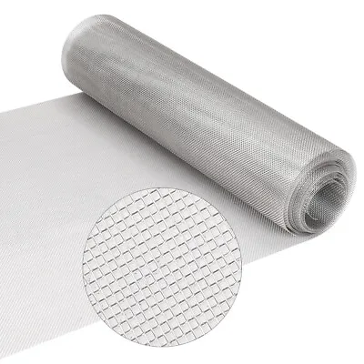 Stainless Steel Rat Mesh Rodent Proofing Woven Fine Wire Metal Netting Roll UK • £6.45
