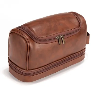 PU Leather Toiletry Bag Travel Toiletry Bag For Men Men's Toiletry Bag • $24.99