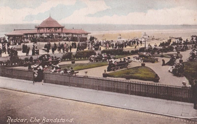 £2 • Buy 1918 Postcard: The Bandstand, Redcar, North Yorkshire