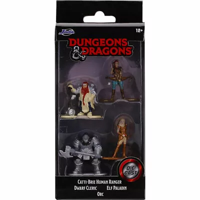 $17.85 • Buy Dungeons & Dragons - Nano Metalfigs 1.65  Figures - Set Of 4 (Starter Pack B)
