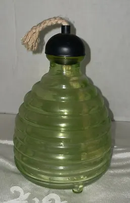 Vintage Bee Hive Fly Wasp Insect Catcher Trap Heavy Green Glass • $24.99