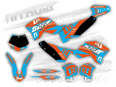 NitroMX Graphic Kit For KTM SX SXF 125 250 450 2007 2008 2009 2010 Motocross MX • $159.90